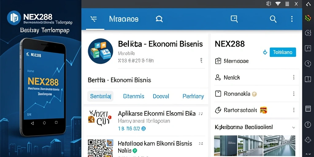 Tampilan antarmuka NEX288 yang modern dan informatif.