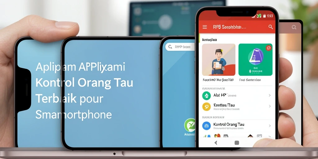 Antarmuka aplikasi RP55 yang memudahkan kontrol orang tua.