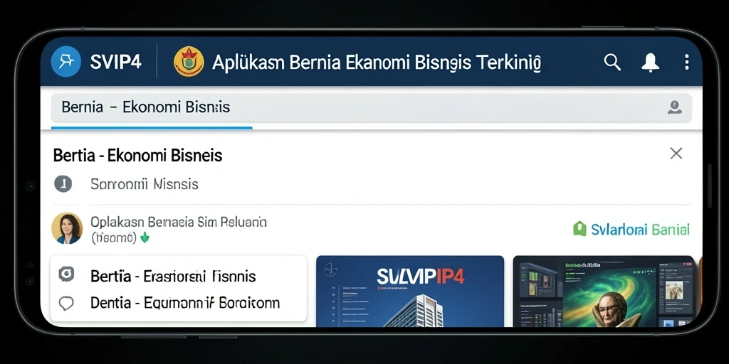Antarmuka modern dan informatif aplikasi SVIP4.
